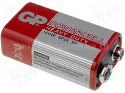 Bateria GP 6F22 9V  (Zwykła)