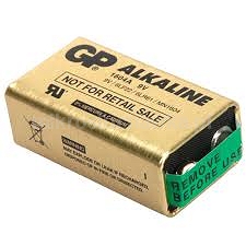 Bateria GP 9V 6F22 - 1604A ( Alkaliczna )